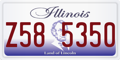 IL license plate Z585350