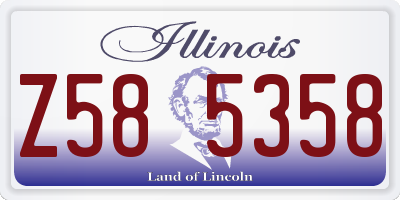 IL license plate Z585358