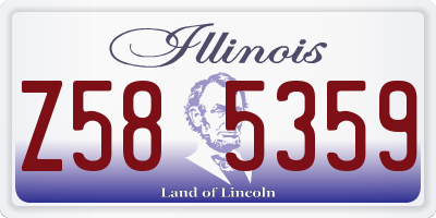 IL license plate Z585359