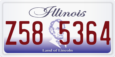 IL license plate Z585364