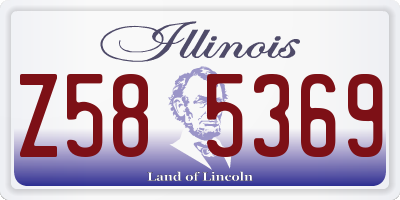 IL license plate Z585369