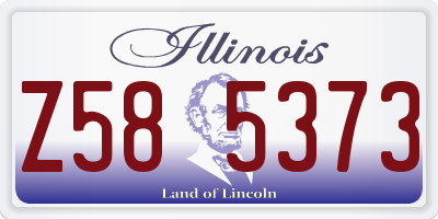 IL license plate Z585373