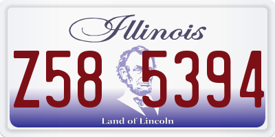 IL license plate Z585394