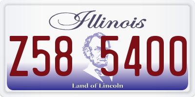 IL license plate Z585400