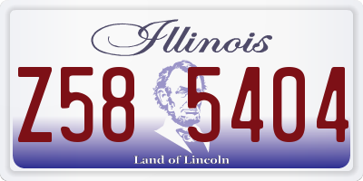 IL license plate Z585404