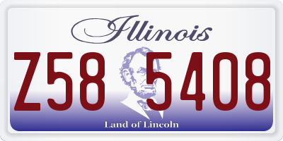 IL license plate Z585408