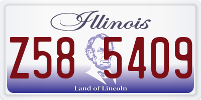 IL license plate Z585409