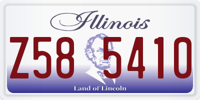 IL license plate Z585410