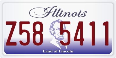 IL license plate Z585411