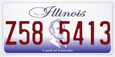 IL license plate Z585413