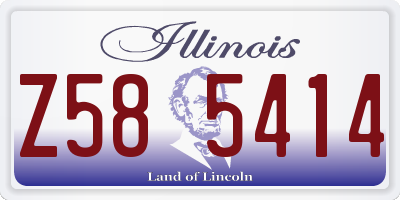IL license plate Z585414