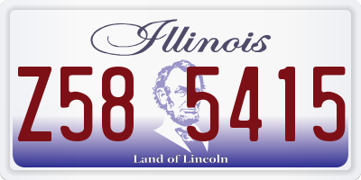 IL license plate Z585415