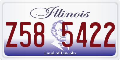 IL license plate Z585422