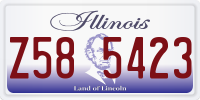 IL license plate Z585423