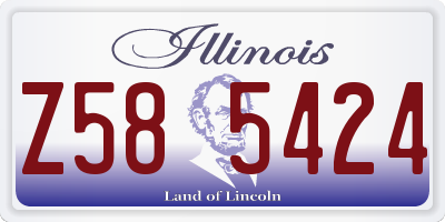 IL license plate Z585424
