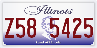IL license plate Z585425