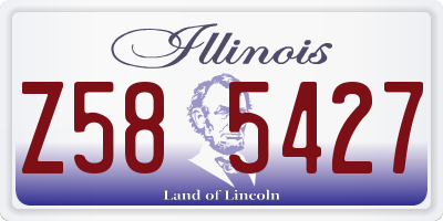 IL license plate Z585427