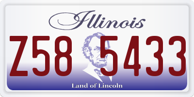 IL license plate Z585433
