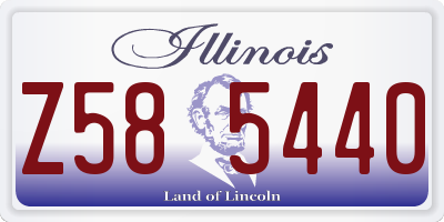 IL license plate Z585440