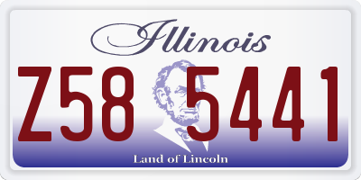 IL license plate Z585441