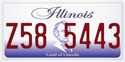 IL license plate Z585443