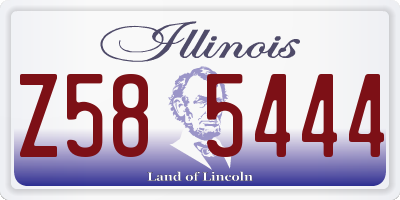 IL license plate Z585444