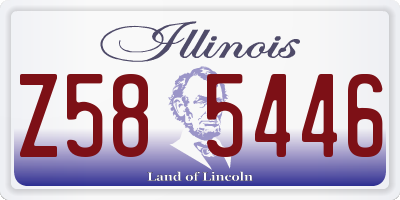 IL license plate Z585446