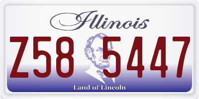 IL license plate Z585447