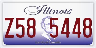 IL license plate Z585448