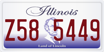 IL license plate Z585449