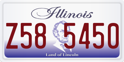 IL license plate Z585450