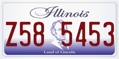 IL license plate Z585453