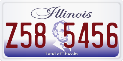 IL license plate Z585456