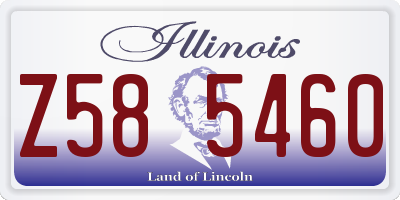 IL license plate Z585460