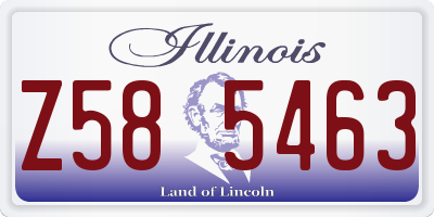 IL license plate Z585463