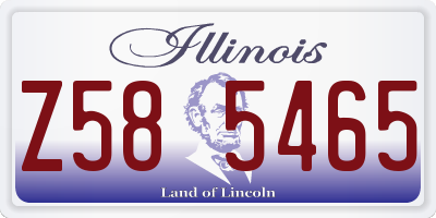 IL license plate Z585465