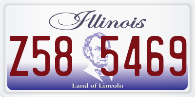 IL license plate Z585469