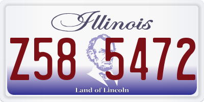 IL license plate Z585472