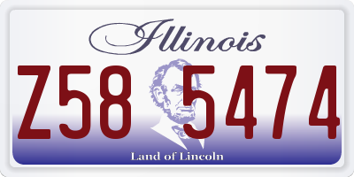IL license plate Z585474