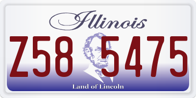 IL license plate Z585475