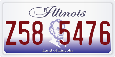 IL license plate Z585476