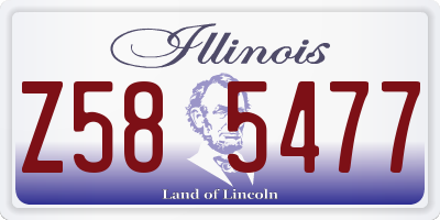 IL license plate Z585477