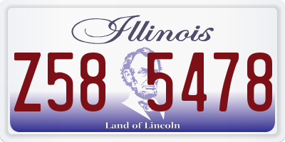 IL license plate Z585478