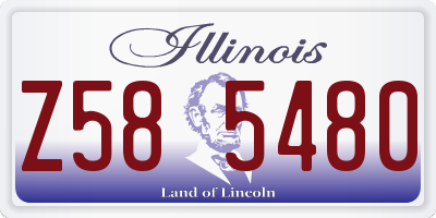 IL license plate Z585480