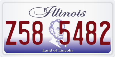 IL license plate Z585482