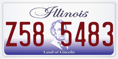 IL license plate Z585483