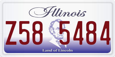 IL license plate Z585484