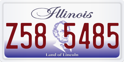 IL license plate Z585485