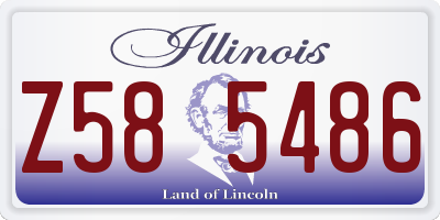 IL license plate Z585486