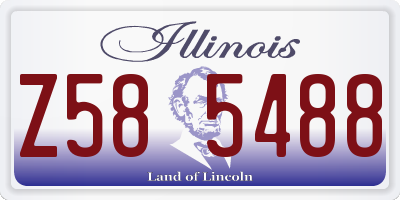 IL license plate Z585488